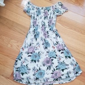 White floral dress